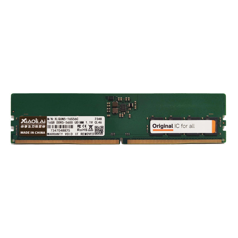 Desktop DRAM Memory Module UDIMM DDR5 16/32GB 4800/5600/6400MHz 1.1V | Xiaoli.AI